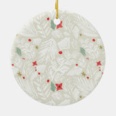 アイボリーフェスティバル植物写真 セラミックオーナメント (裏面)