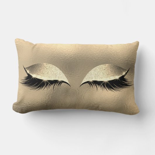 アイボリーフォキシエVIPラッシュグラススリープグリッターメイクアップ ランバークッション (正面)