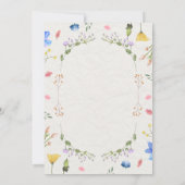 アイボリーフラワーウォーター結婚カラー 招待状 (裏面)