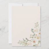 アイボリーフローラおむつラッフルチケット招待 招待状 (裏面)