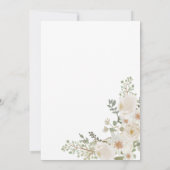 アイボリーフローラおむつラッフルチケット招待 招待状 (裏面)