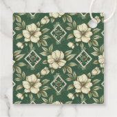 アイボリーフローラとエメラルド結婚の記念日 フェイバータグ (裏面)