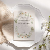 アイボリーフローラガーデンエレガントウェディング招待状 招待状