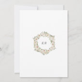 アイボリーフローラガーデンエレガントウェディング招待状 招待状 (裏面)