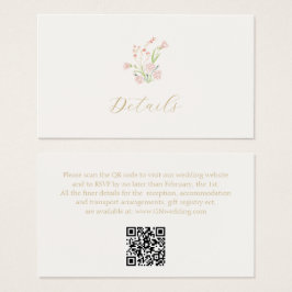 アイボリーフローラギフト結婚登録のエンクロージャカード