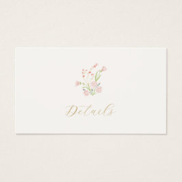 アイボリーフローラギフト結婚登録のエンクロージャカード