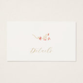 アイボリーフローラギフト結婚登録のエンクロージャカード (正面)