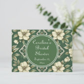 アイボリーフローラグリーンエメラルドブライダルレシピ要求 エンクロージャーカード (スタンド正面)