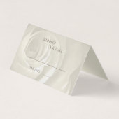 アイボリーフローラシンプルエレガントなウェディングゲストテーブル (裏面)