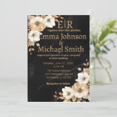 アイボリーフローラドリーム結婚式招待状 招待状 (スタンド正面)