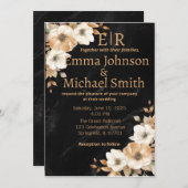 アイボリーフローラドリーム結婚式招待状 招待状 (正面/裏面)