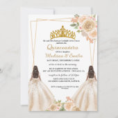 アイボリーフローラバタフライツインキンセアニェラ 招待状 (正面)