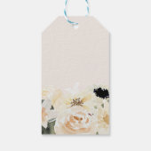 アイボリーフローラバプテスマありがとうギフトラベル ギフトタグ (裏面)