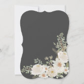 アイボリーフローラブライダルシャワー招待 (裏面)