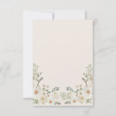 アイボリーフローラベビーシャワーサンキューカード サンキューカード (裏面)