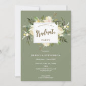 アイボリーフローラボホ卒業パーティーの招待 招待状 (正面)