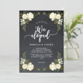 アイボリーフローラモダンは招待チョークを開発した 招待状 (スタンド正面)