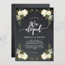 アイボリーフローラモダンは招待チョークを開発した