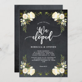 アイボリーフローラモダンは招待チョークを開発した 招待状