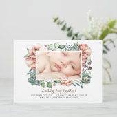 アイボリーフローラ多肉花束生誕発表 案内状 (スタンド正面)