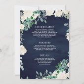 アイボリーフローラ離れグリーズ全結婚員 招待状 (裏面)