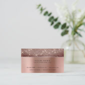 アイボリーブラシパール銅鋼銀グリッターVIP 名刺 (スタンド正面)