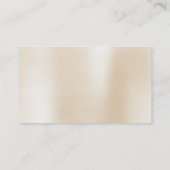 アイボリーブラシピーリーピンク金ゴールドグリッターシークイン 名刺 (裏面)