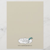 アイボリーブラックと金ゴールドダマスクのウェディングメニュー (裏面)