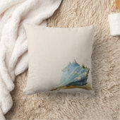アイボリーブルーヴィンテージシーセルビーチハウス クッション (ブランケット)
