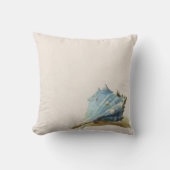 アイボリーブルーヴィンテージシーセルビーチハウス クッション (正面)