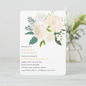 アイボリーブーケ結婚フローラブライダルシャワー 招待状 (スタンド正面)