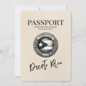 アイボリープエルトリコ結婚パスポート 招待状 (裏面)