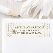 アイボリーヘラルディックビー差出人住所ラベル ラベル (インサイチュ)