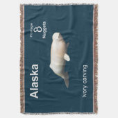 アイボリーベルガ スローブランケット (正面縦)