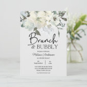 アイボリーホワイトウォーター色フローラブライダルシャワーブランチ (スタンド正面)