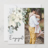 アイボリーホワイトウォーター色フローラ追加フォト婚約 (正面)