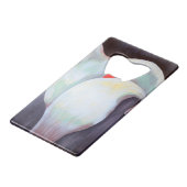 アイボリーホワイトオーキッドと薄紫レモンハウス クレジットカード栓抜き (裏面アングル)