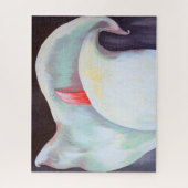 アイボリーホワイトオーキッドと薄紫レモンハウス ジグソーパズル (縦)