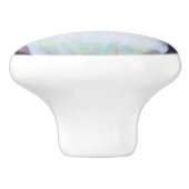 アイボリーホワイトオーキッドと薄紫レモンハウス セラミックノブ (側面)