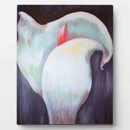 アイボリーホワイトオーキッドと薄紫レモンハウス フォトプラーク