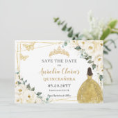 アイボリーホワイトフローラキンセアニェラスウィート16プリンセス セーブザデート (スタンド正面)