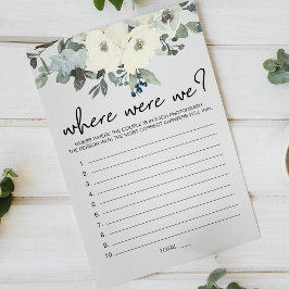 アイボリーホワイトフローラゲーム チラシ