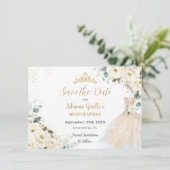 アイボリーホワイトフローラシャンパンドレスキンセアニラXV セーブザデート (スタンド正面)