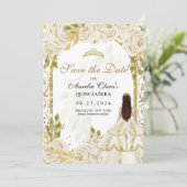 アイボリーホワイトフローラプリンセス金ゴールドアーチキンセアニェラ 案内状 (スタンド正面)