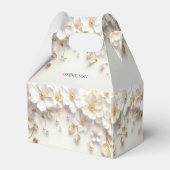 アイボリーホワイトフローラ離れ金ゴールド優先ボックス フェイバーボックス (裏面サイド)