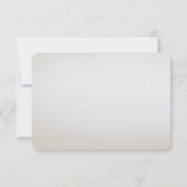 アイボリーホワイトフローラ離れ金ゴールドRSVPカード 出欠カード (裏面)