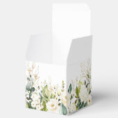 アイボリーホワイトローズグリーンリーフローラギフト結婚ズ フェイバーボックス (オープン)