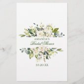 アイボリーホワイトローズフローラアドバイス&ウィッシュズカード (裏面)