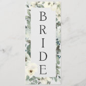 アイボリーホワイトローズフローラ予約シーティングメニュー メニュー (裏面)