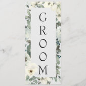 アイボリーホワイトローズフローラ予約シーティングメニュー メニュー (裏面)